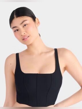 Parade Silky Mesh Corset in Black.          Size M